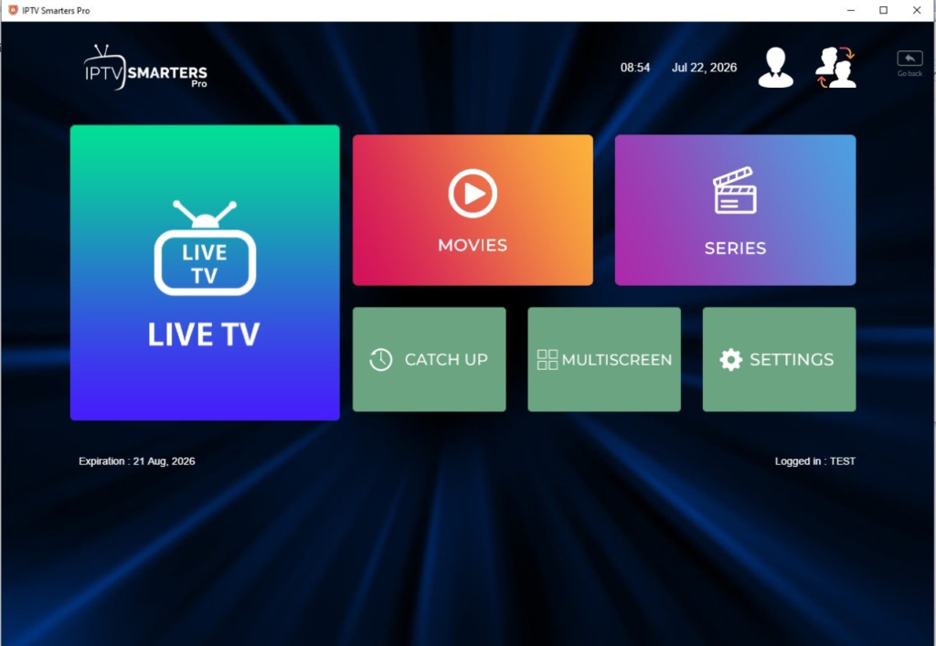 Code iptv sur iptv smarters pro